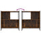 vidaXL Bookcase Smoked Oak 72x28x77.5 cm Engineered Wood
