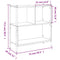 vidaXL Bookcase Smoked Oak 72x28x77.5 cm Engineered Wood