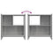 vidaXL Bookcase Grey Sonoma 72x28x77.5 cm Engineered Wood
