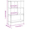 vidaXL Bookcase Black 72x28x109 cm Engineered Wood
