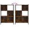 vidaXL Bookcase Smoked Oak 72x28x109 cm Engineered Wood