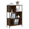 vidaXL Bookcase Brown Oak 72x28x109 cm Engineered Wood