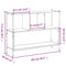 vidaXL Bookcase Brown Oak 102x28x77.5 cm Engineered Wood