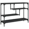 vidaXL Console Table Black 100x30x75 cm Engineered Wood
