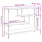 vidaXL Console Table Black 100x30x75 cm Engineered Wood