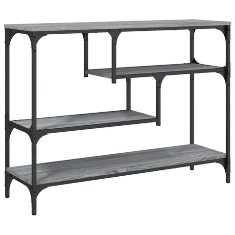 vidaXL Console Table Grey Sonoma 100x30x75 cm Engineered Wood