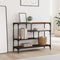 vidaXL Console Table Brown Oak 100x30x75 cm Engineered Wood