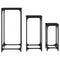 vidaXL Nesting Side Tables 3 pcs Black Engineered Wood