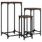 vidaXL Nesting Side Tables 3 pcs Brown Oak Engineered Wood