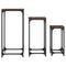 vidaXL Nesting Side Tables 3 pcs Brown Oak Engineered Wood