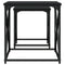 vidaXL Nesting Coffee Tables 2 pcs Black Engineered Wood