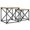 vidaXL Nesting Coffee Tables 2 pcs Sonoma Oak Engineered Wood