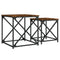 vidaXL Nesting Coffee Tables 2 pcs Smoked Oak Engineered Wood