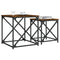 vidaXL Nesting Coffee Tables 2 pcs Smoked Oak Engineered Wood
