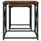 vidaXL Nesting Coffee Tables 2 pcs Smoked Oak Engineered Wood
