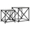 vidaXL Nesting Coffee Tables 2 pcs Grey Sonoma Engineered Wood