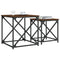 vidaXL Nesting Coffee Tables 2 pcs Brown Oak Engineered Wood