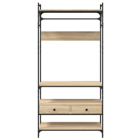 vidaXL Wardrobe with Drawers Sonoma Oak 89x39x184.5 cm Engineered Wood