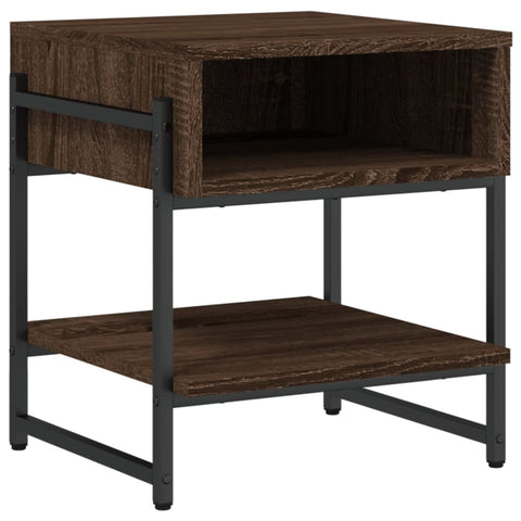 vidaXL Coffee Table Brown Oak 40x40x45 cm Engineered Wood