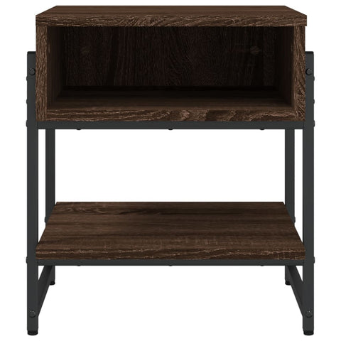 vidaXL Coffee Table Brown Oak 40x40x45 cm Engineered Wood