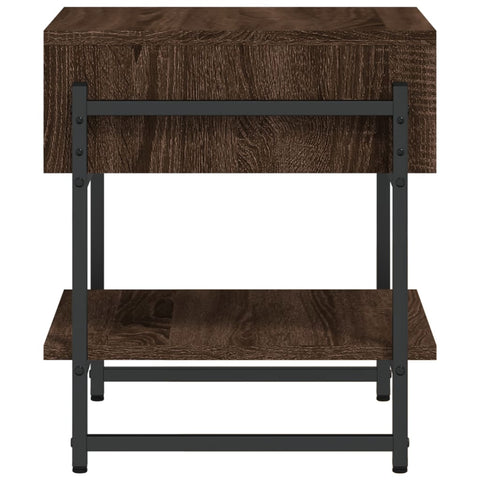 vidaXL Coffee Table Brown Oak 40x40x45 cm Engineered Wood