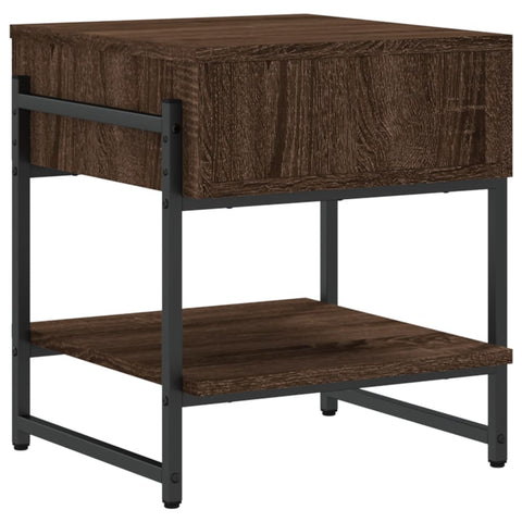 vidaXL Coffee Table Brown Oak 40x40x45 cm Engineered Wood