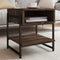 vidaXL Coffee Table Brown Oak 40x40x45 cm Engineered Wood