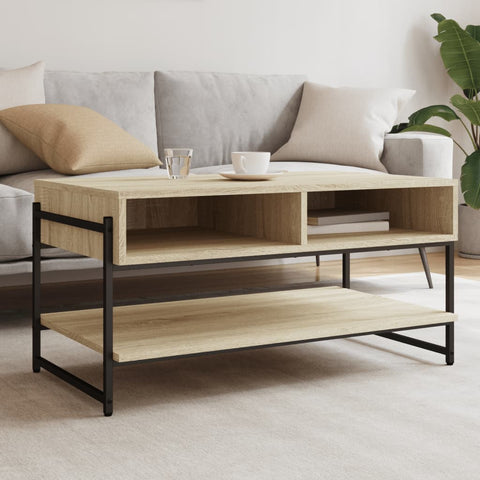 vidaXL Coffee Table Sonoma Oak 90x50x45 cm Engineered Wood