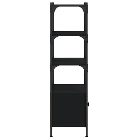 vidaXL Bookcase 3-Tier Black 70x30x109.5 cm Engineered Wood