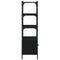 vidaXL Bookcase 3-Tier Black 70x30x109.5 cm Engineered Wood