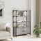 vidaXL Bookcase 3-Tier Grey Sonoma 70x30x109.5 cm Engineered Wood