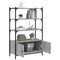 vidaXL Bookcase 3-Tier Grey Sonoma 70x30x109.5 cm Engineered Wood