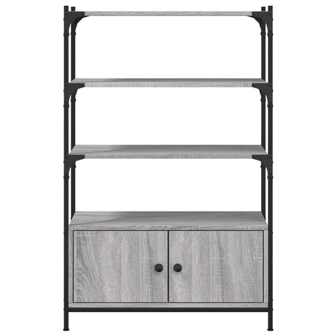 vidaXL Bookcase 3-Tier Grey Sonoma 70x30x109.5 cm Engineered Wood