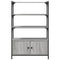 vidaXL Bookcase 3-Tier Grey Sonoma 70x30x109.5 cm Engineered Wood