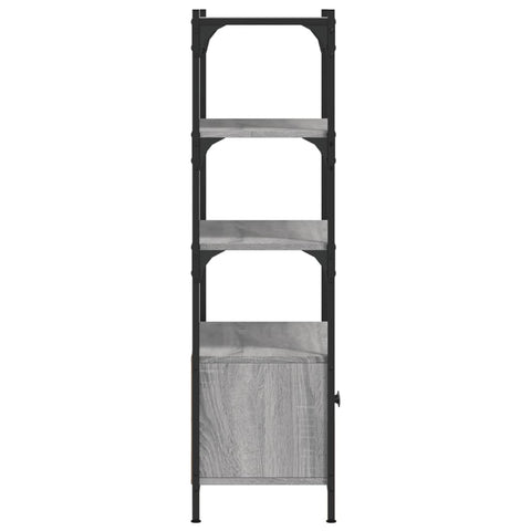 vidaXL Bookcase 3-Tier Grey Sonoma 70x30x109.5 cm Engineered Wood