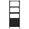 vidaXL Bookcase 3-Tier Black 41x30x109.5 cm Engineered Wood