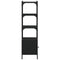 vidaXL Bookcase 3-Tier Black 41x30x109.5 cm Engineered Wood