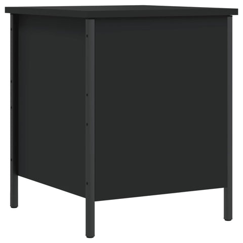 vidaXL Storage Bench Black 40x42.5x50 cm Engineered Wood