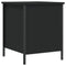 vidaXL Storage Bench Black 40x42.5x50 cm Engineered Wood