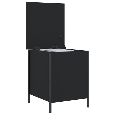 vidaXL Storage Bench Black 40x42.5x50 cm Engineered Wood
