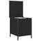 vidaXL Storage Bench Black 40x42.5x50 cm Engineered Wood