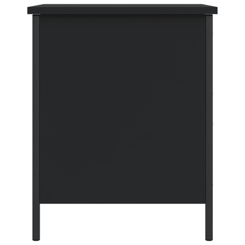 vidaXL Storage Bench Black 40x42.5x50 cm Engineered Wood