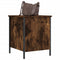 vidaXL Storage Bench Smoked Oak 40x42.5x50 cm Engineered Wood