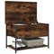 vidaXL Storage Bench Smoked Oak 70x42.5x47 cm Engineered Wood