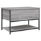 vidaXL Storage Bench Grey Sonoma 70x42.5x47 cm Engineered Wood
