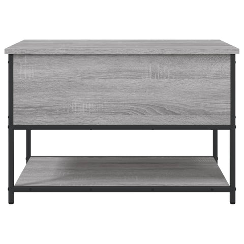 vidaXL Storage Bench Grey Sonoma 70x42.5x47 cm Engineered Wood