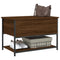 vidaXL Storage Bench Brown Oak 70x42.5x47 cm Engineered Wood