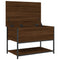 vidaXL Storage Bench Brown Oak 70x42.5x47 cm Engineered Wood