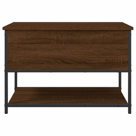 vidaXL Storage Bench Brown Oak 70x42.5x47 cm Engineered Wood