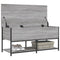 vidaXL Storage Bench Grey Sonoma 100x42.5x47 cm Engineered Wood